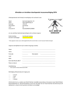 Afmeldingsformulier - gymverenigingdos19.nl