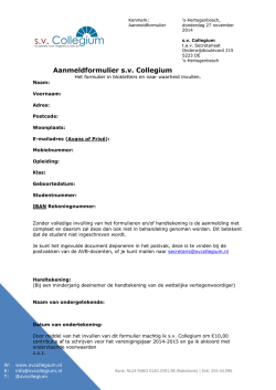 Download aanmeldformulier