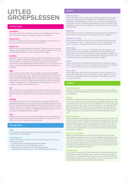 Download de lessen uitleg - Olympia Sport and Health