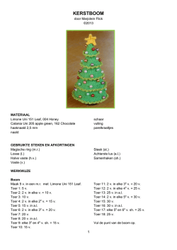 Patroon kerstboom