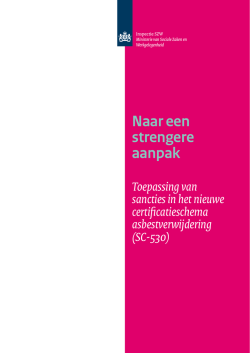 Naar een strengere aanpak