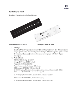 Handleiding= QC-SICO1T Draadloze 1 kanaals single color Touch