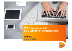 Direct mail - Innovatieprogramma