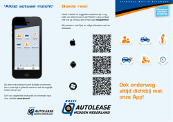 Handleiding ALMN App - Autolease Midden Nederland