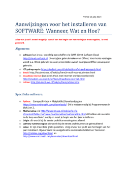 Installeren software