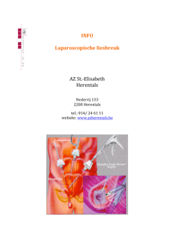 INFO Laparoscopische liesbreuk AZ St.