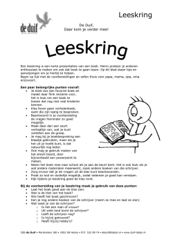 Hoe houd ik een leeskring