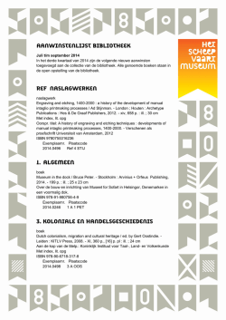 Juli t/m september 2014