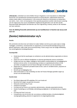 Hoofd financi&euml;le administratie
