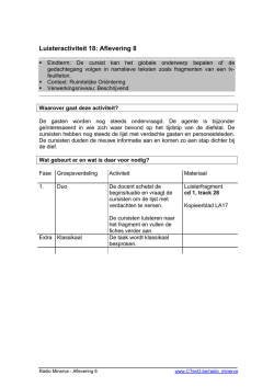 Luisteractiviteit 18: Aflevering 8