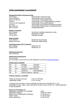 Informatieblad Lorentzhof