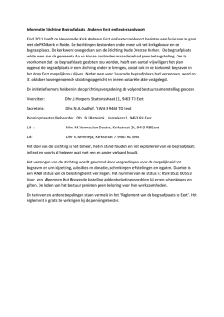 Informatie Stichting Begraafplaats Anderen Eext en Eexterzandvoort