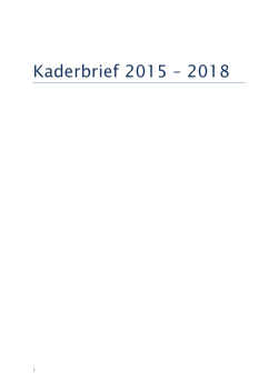 Kaderbrief 2015 pdf - Provincie Noord