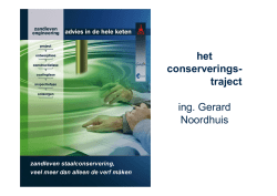 het conserveringstraject