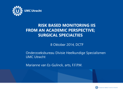 Risk based Monitoring in Investigator Initiated Research
