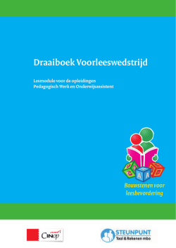 Draaiboek Voorleeswedstrijd
