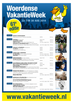 Download programma - Woerdense VakantieWeek
