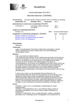 Discrete wiskunde I