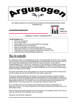 In dit nummer o.a.: