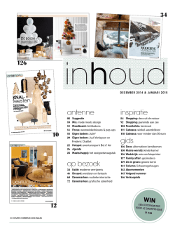 inhoudstafel - Actief Wonen