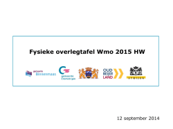 Fysieke overlegtafel Wmo 2015 HW
