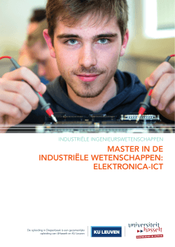 master in de industriële wetenschappen: elektronica-ict