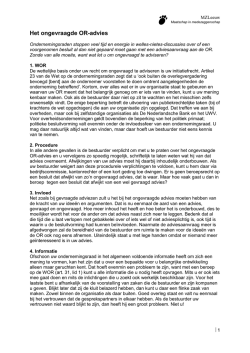 Het ongevraagde OR-advies