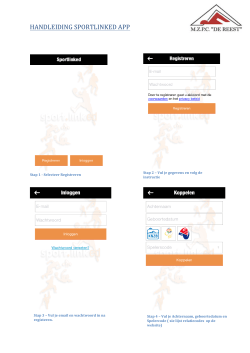 HANDLEIDING SPORTLINKED APP
