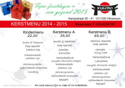 Download kerstmenu in pdf Klik hier om de menukaart te downloaden