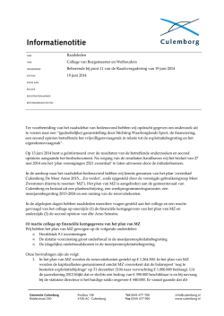 informatienotitie weging plan meerzwemmen