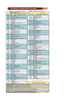 Download kalender - Loopsport Zwolle