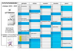 jaarkalender - De Letterdoos