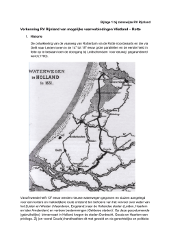 Verkenning RV Rijnland van mogelijke vaarverbindingen Vlietland