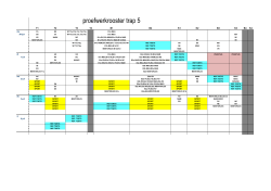 proefwerkrooster trap 5