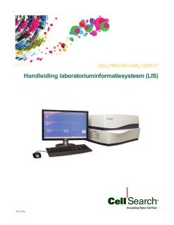 Handleiding laboratoriuminformatiesysteem (LIS)