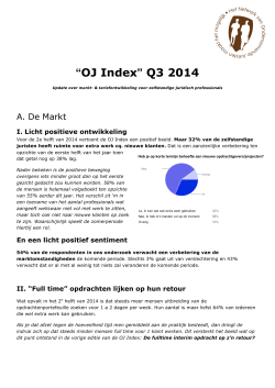 “OJ Index” Q3 2014 - Ondernemende Juristen