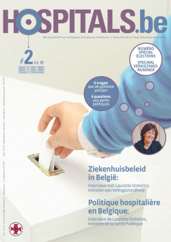 Ziekenhuisbeleid in België - Association belge des hôpitaux