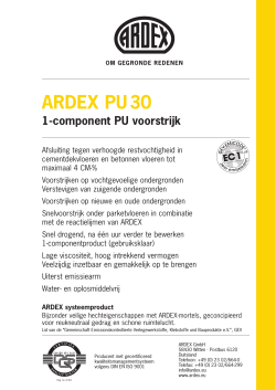ARDEX PU 30 - ARDEX GmbH
