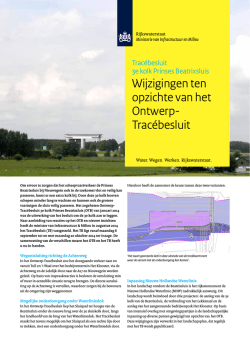 Infoblad Wijzigingen ten opzichte van het Ontwerp