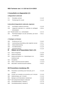 Download Prijslijst tot 30 juni 2015