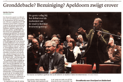 Gronddeb acle ? B e zuiniging ? Ap eldo o rn zwij gt erover