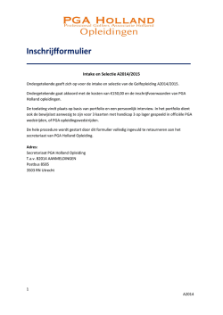 Inschrijfformulier
