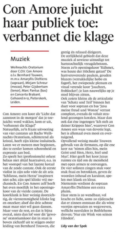 Recensie concert 11 december 2014