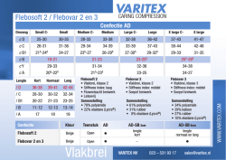maattabel confectie beenkousen vlakbrei
