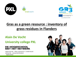 Gras as a green resource : inventory of grass residues in Flanders
