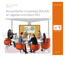 Accountants in business (RA/AA) en registercontrollers (RC)