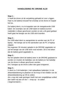 HANDLEIDING RC DRONE ALDI Stap 1