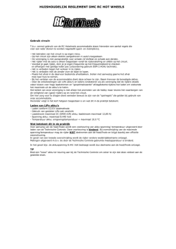 Huishoudelijk/Sociaal reglement