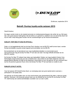 Info Clubs - Dunlop tennisballen