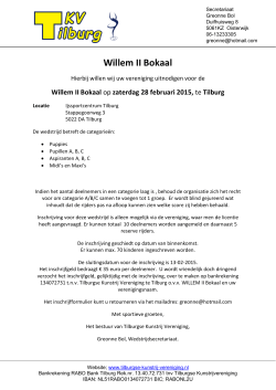 Willem II Bokaal - Tilburgse Kunstrij Vereniging